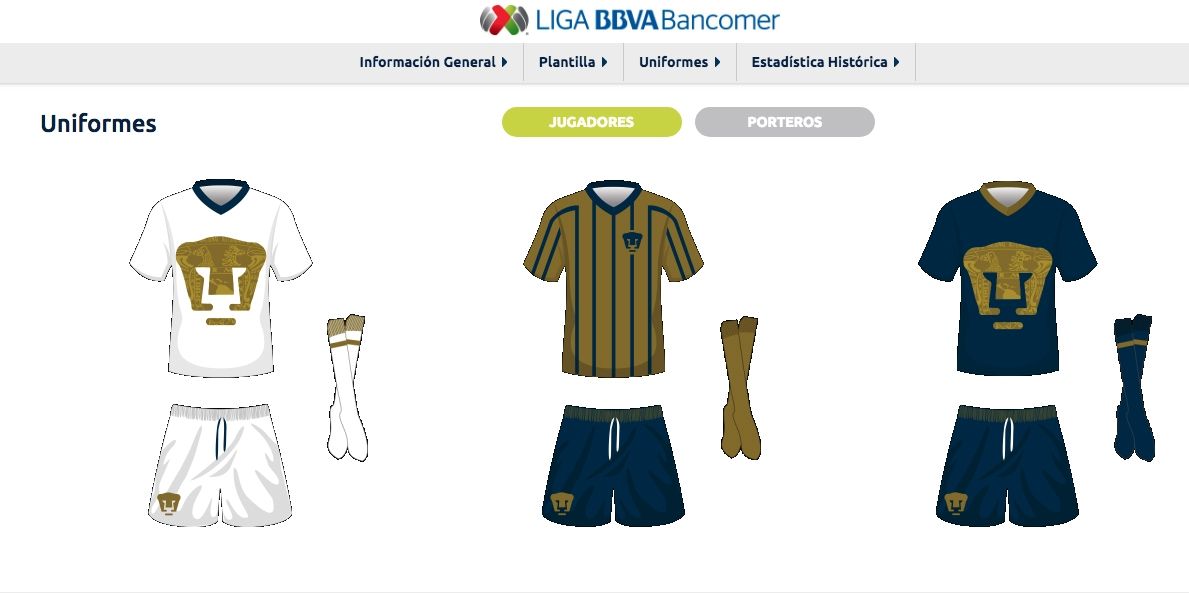 Pumas uniforme