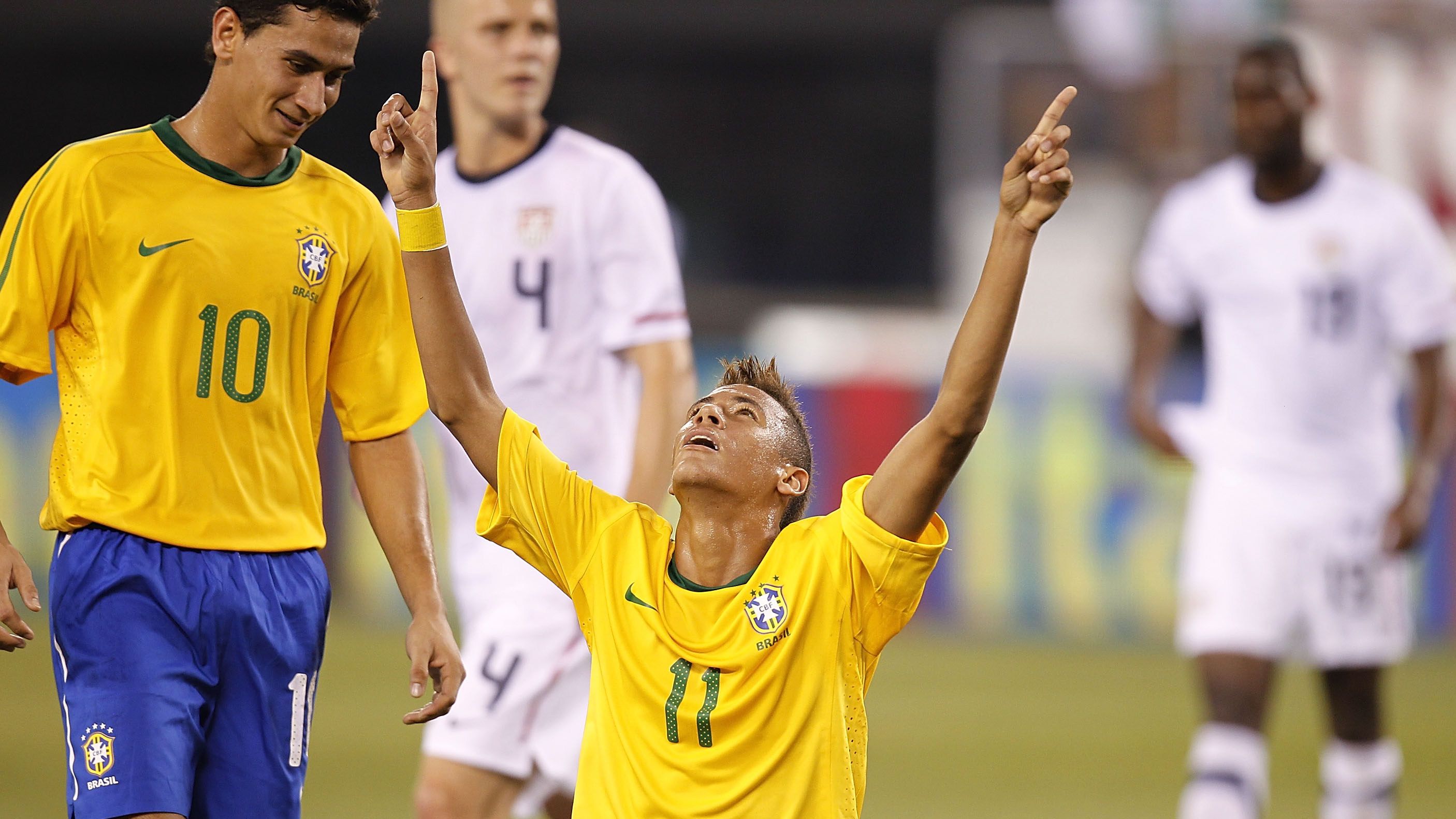 Neymar Brazil Debut Vs USA
