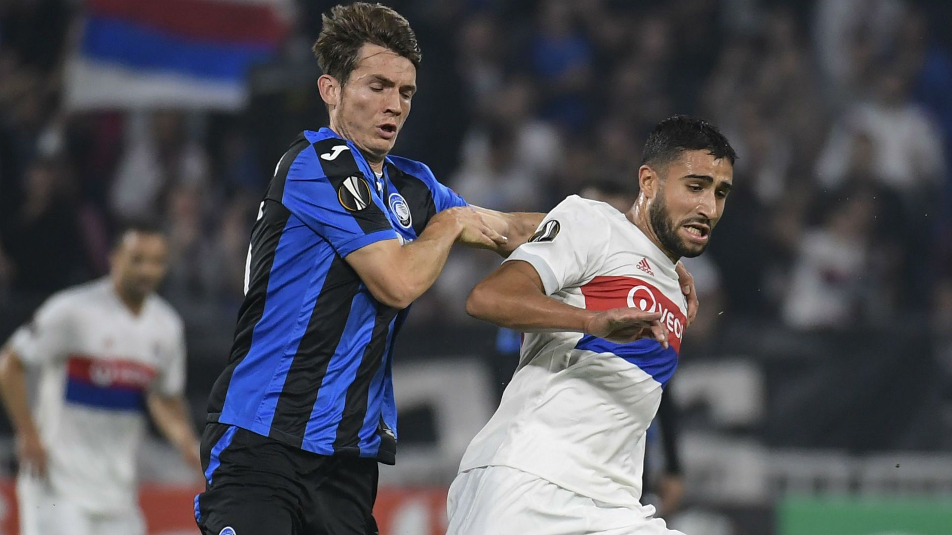 Nabil Fekir Marten de Roon Lyon Atalanta UEFA Europa League 29092017