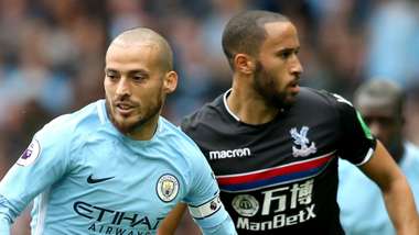 David Silva Andros Townsend Manchester City Crystal Palace 2017