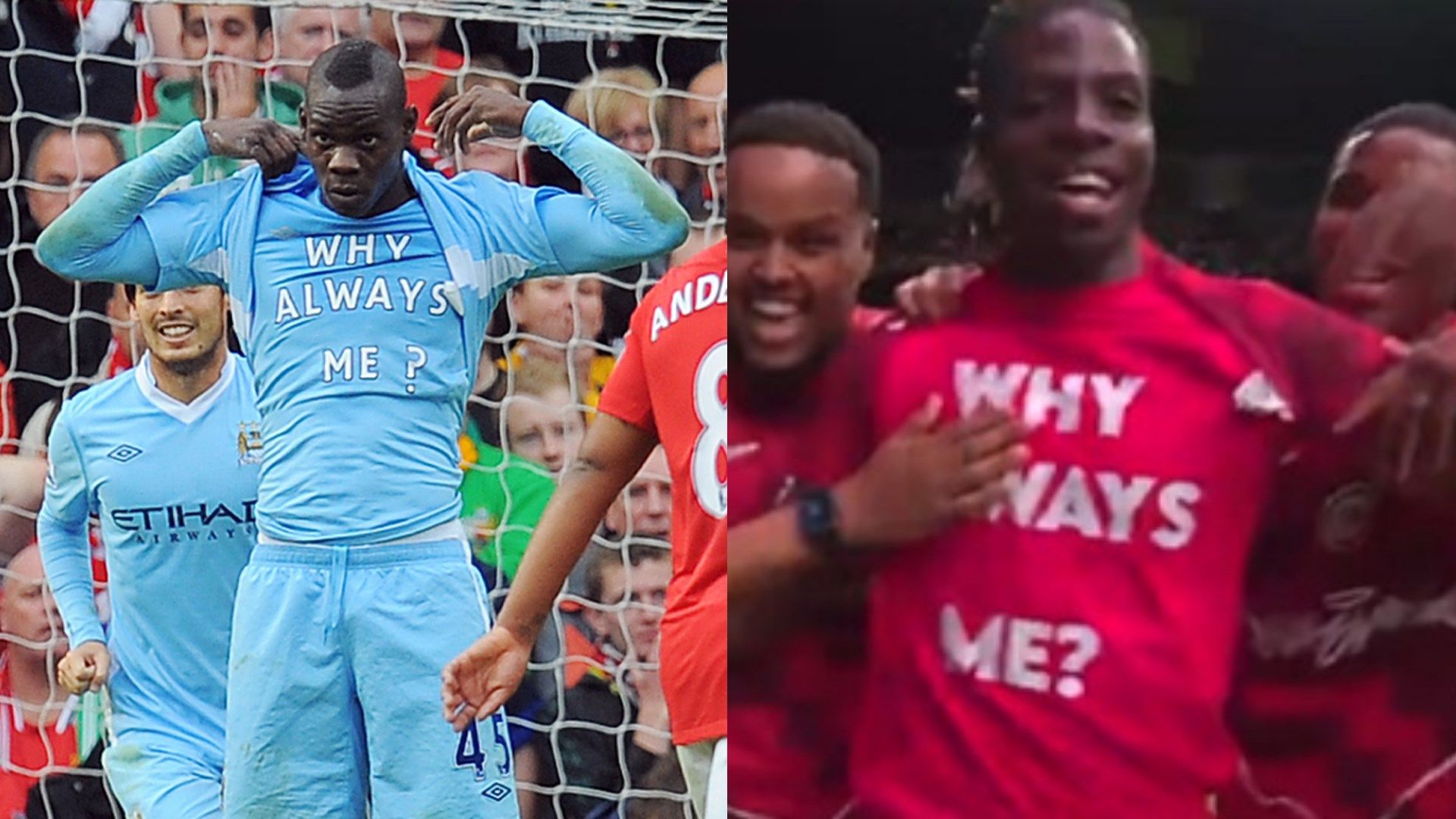 WATCH: Mario Balotelli gets a taste of his own medicine! Ex-Man City striker taunted with 'Why Always Me?' celebration during Baller League cameo | Goal.com UK