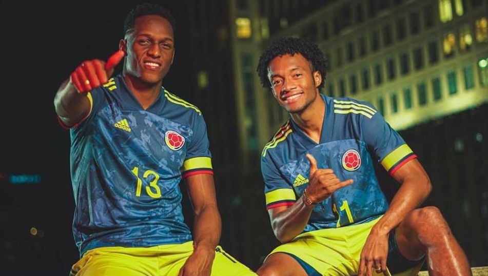 Yerry Mina & Juan Cuadrado Nueva camiseta Colombia 2019