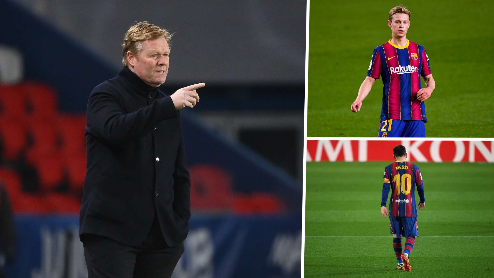 Messi, De Jong, Messi