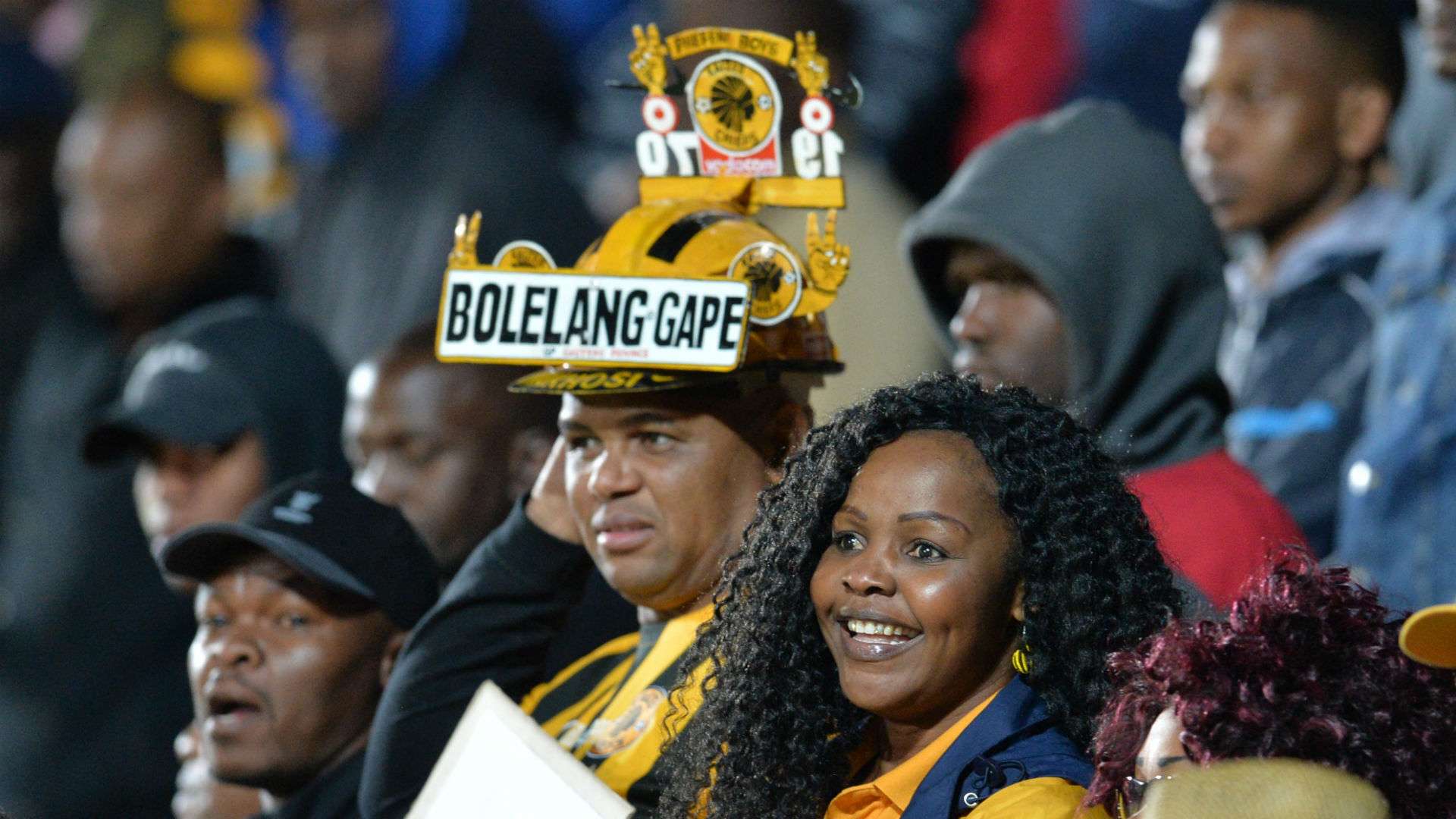 Kaizer Chiefs fans at the Bidvest Stadium
