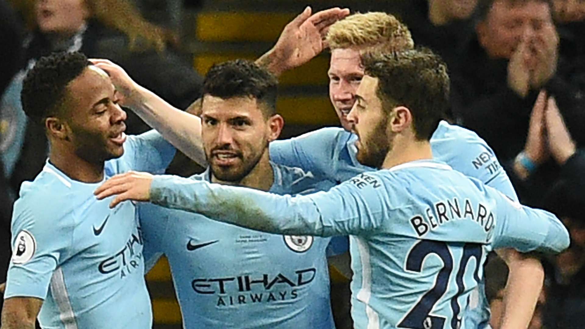 Raheem Sterling Sergio Aguero Kevin De Bruyne Bernardo Silva