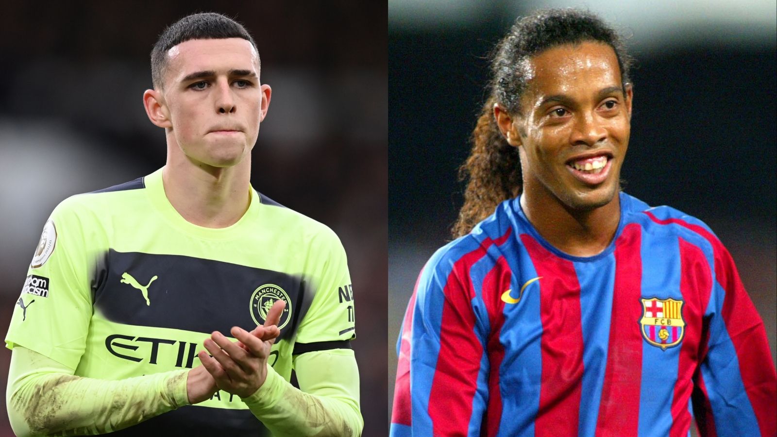 Phil Foden Ronaldinho split