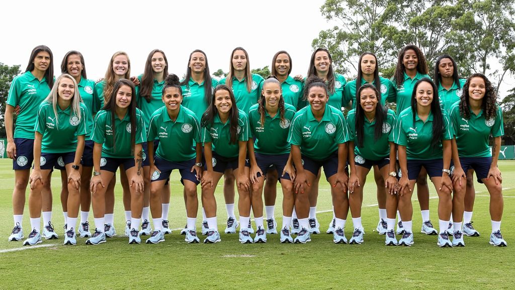 Time Palmeiras feminino apresentação
