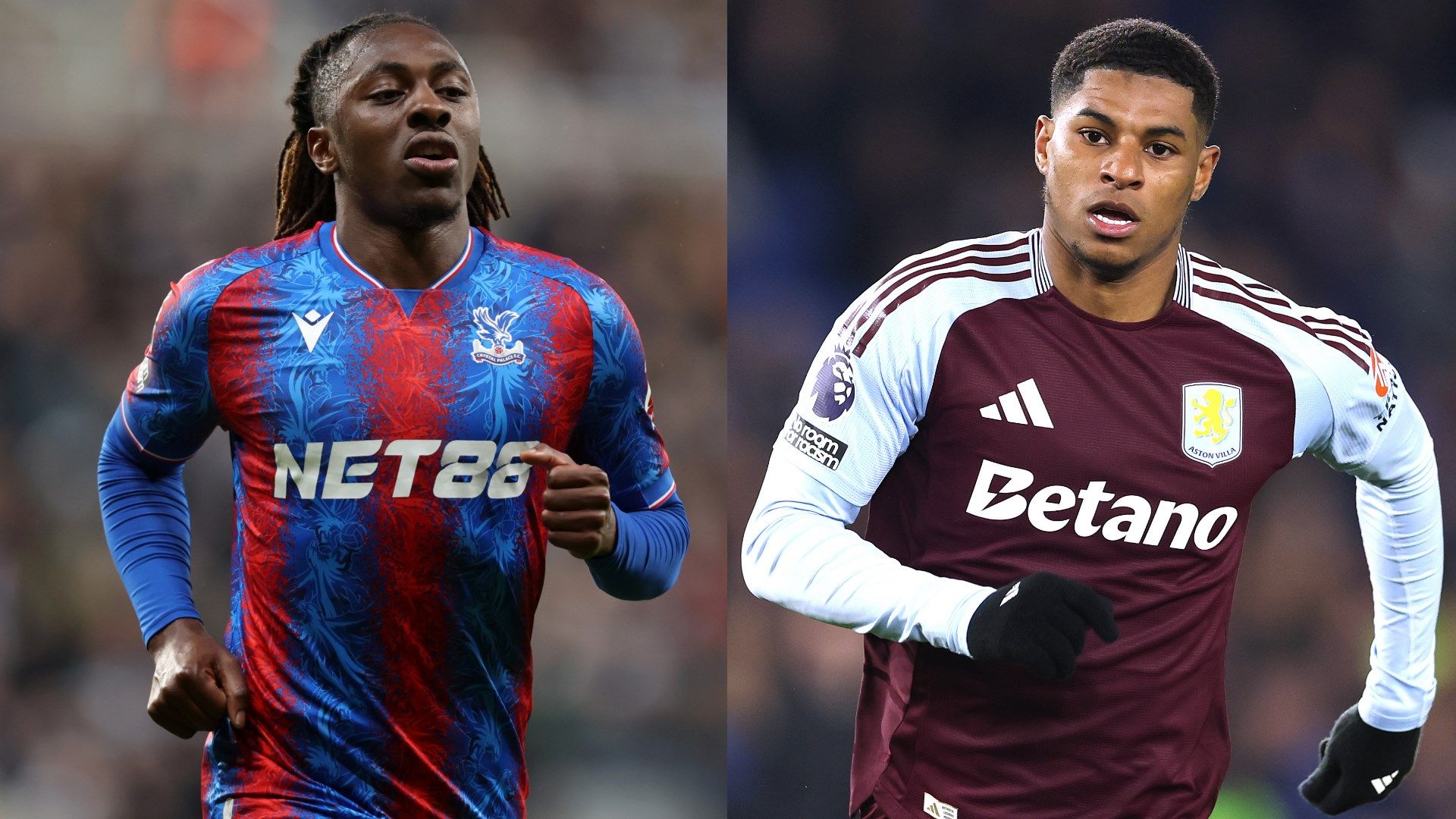 Eberechi Eze Marcus Rashford Man Utd Crystal Palace Aston Villa