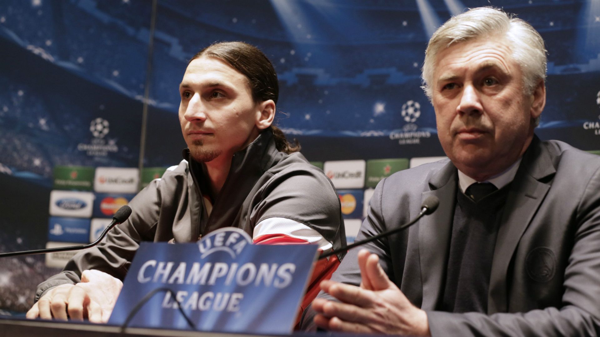 Zlatan Ibrahimovic Carlo Ancelotti Paris Saint Germain