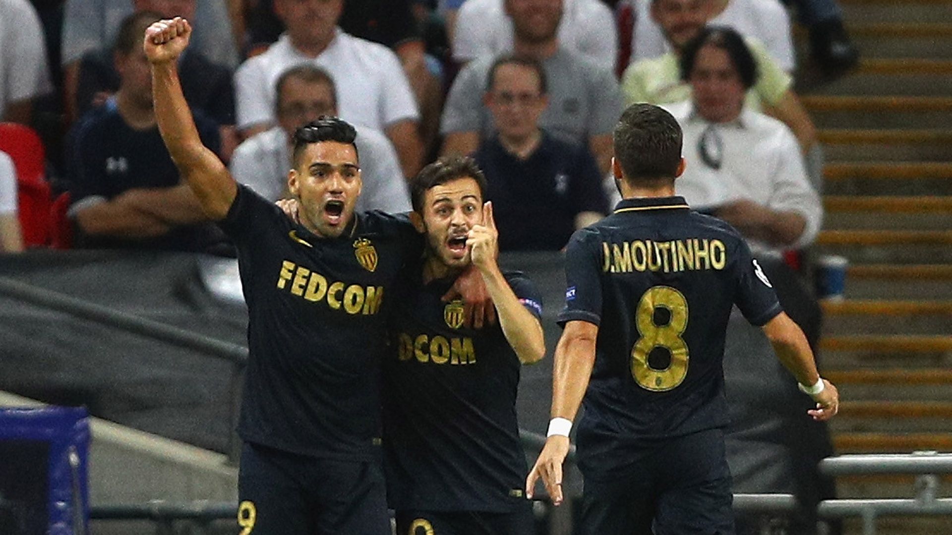 Radamel Falcao Garcia Bernardo Silva Joao Moutinho Monaco Champions League