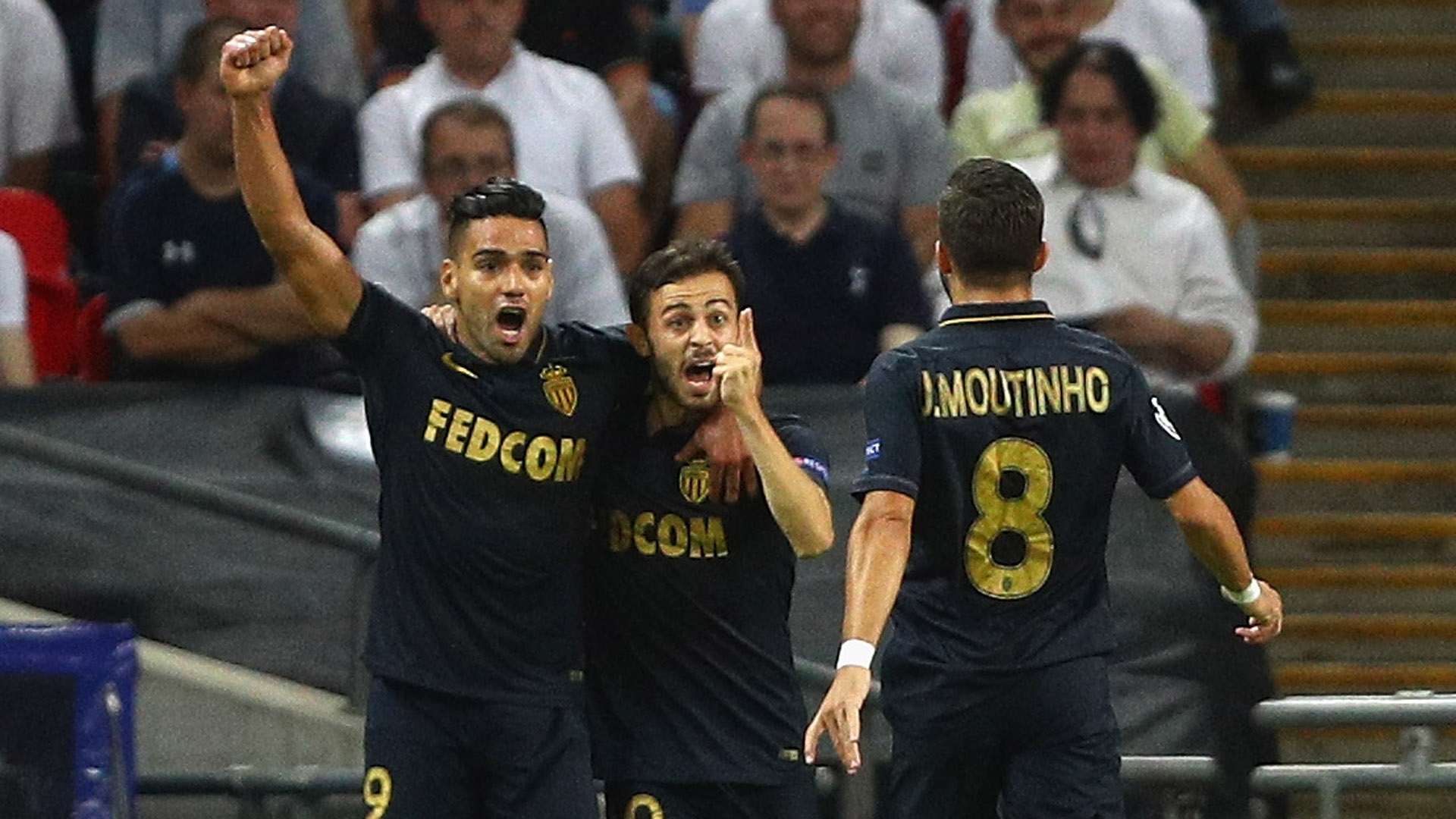 Radamel Falcao Garcia Bernardo Silva Joao Moutinho Monaco Champions League