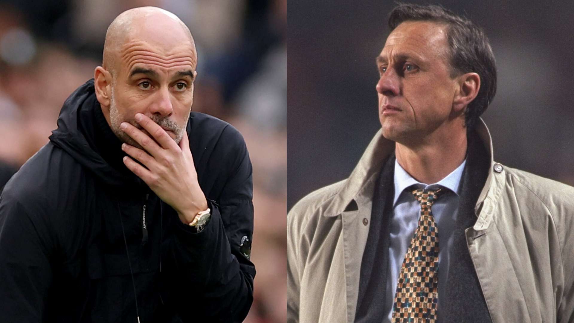 Pep Guardiola Johan Cruyff