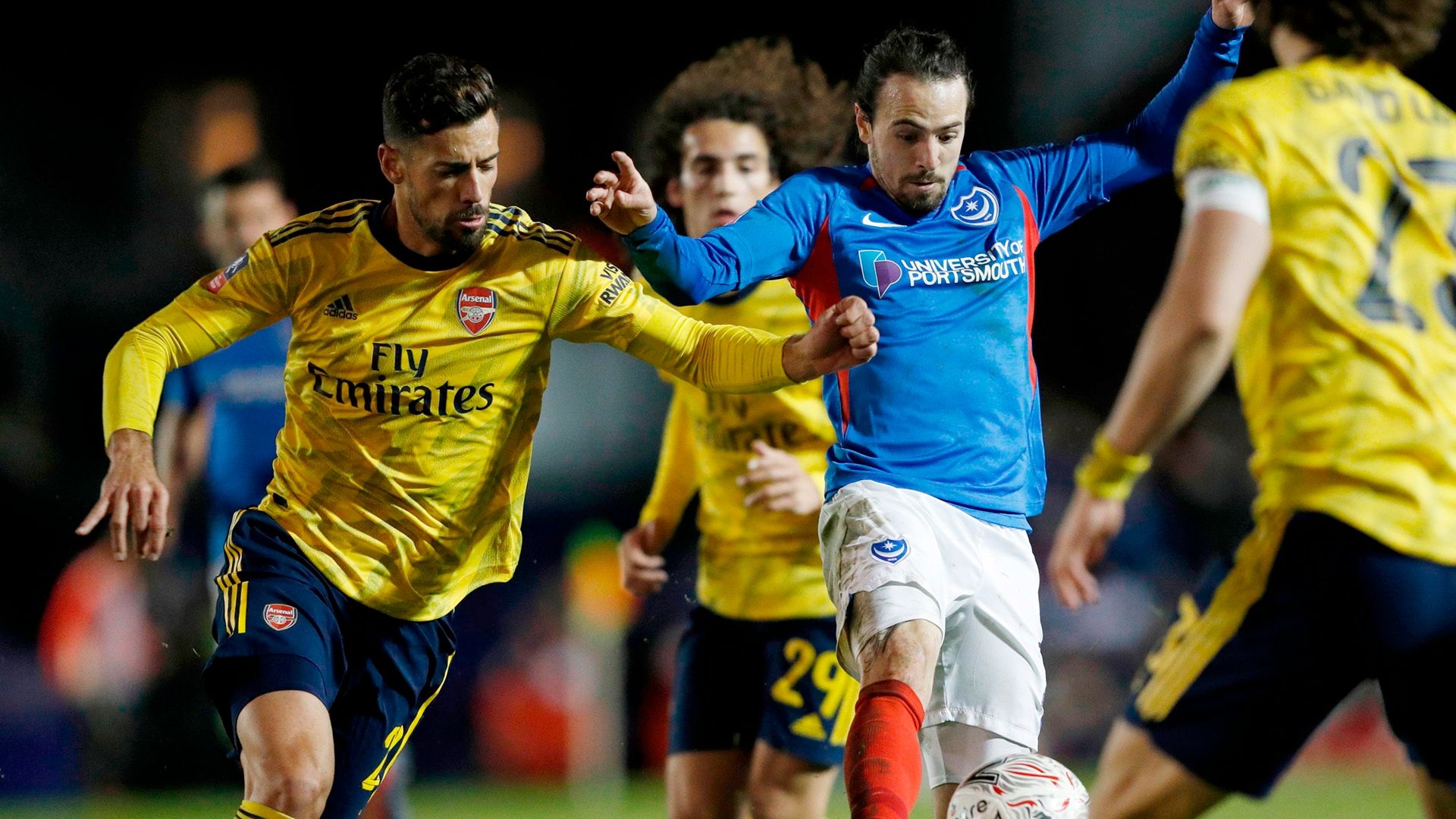 Pablo Marí Arsenal Portsmouth FA Cup 02 03 2020
