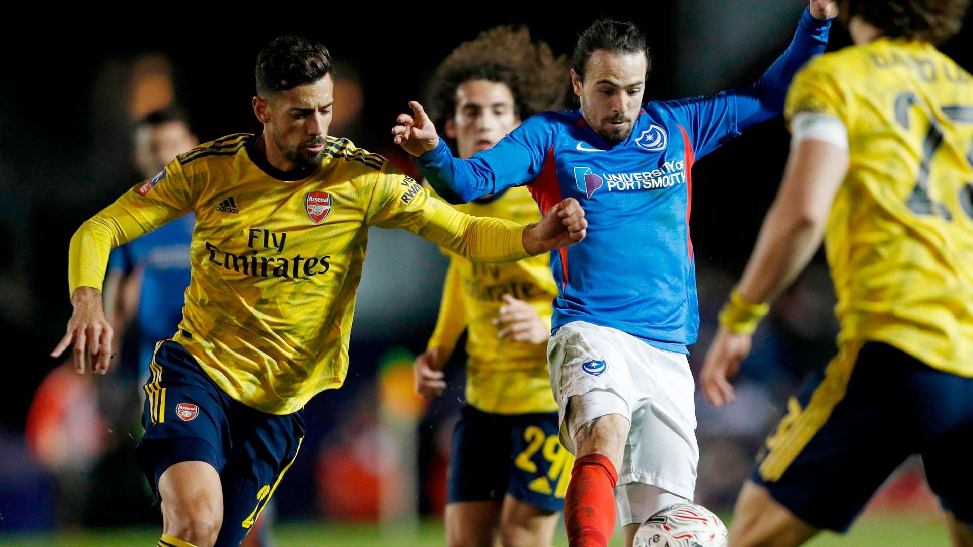 Pablo Marí Arsenal Portsmouth FA Cup 02 03 2020