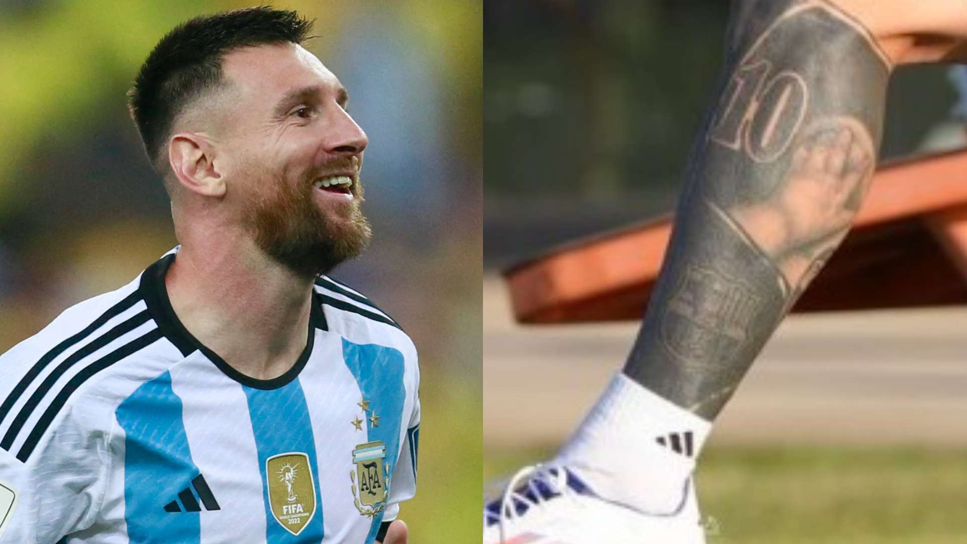 Lionel Messi Argentina Barcelona tattoo