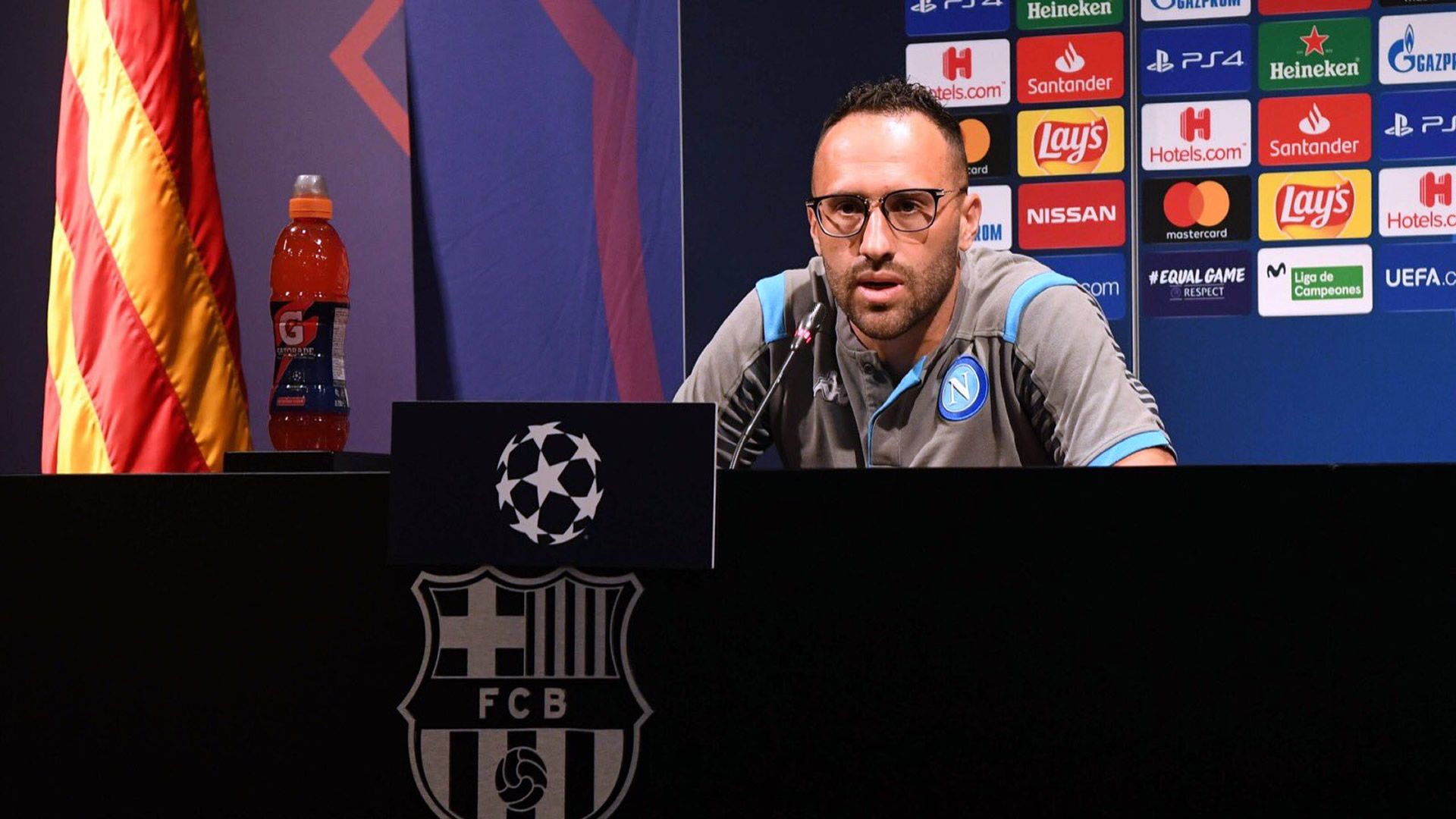 David Ospina Barcelona Napoli Champions League 2020