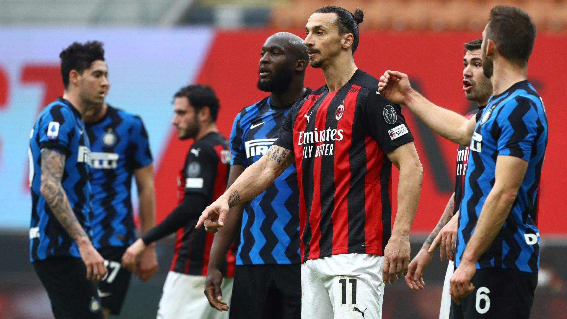 Zlatan Ibrahimovic Romelu Lukaku Milan Inter