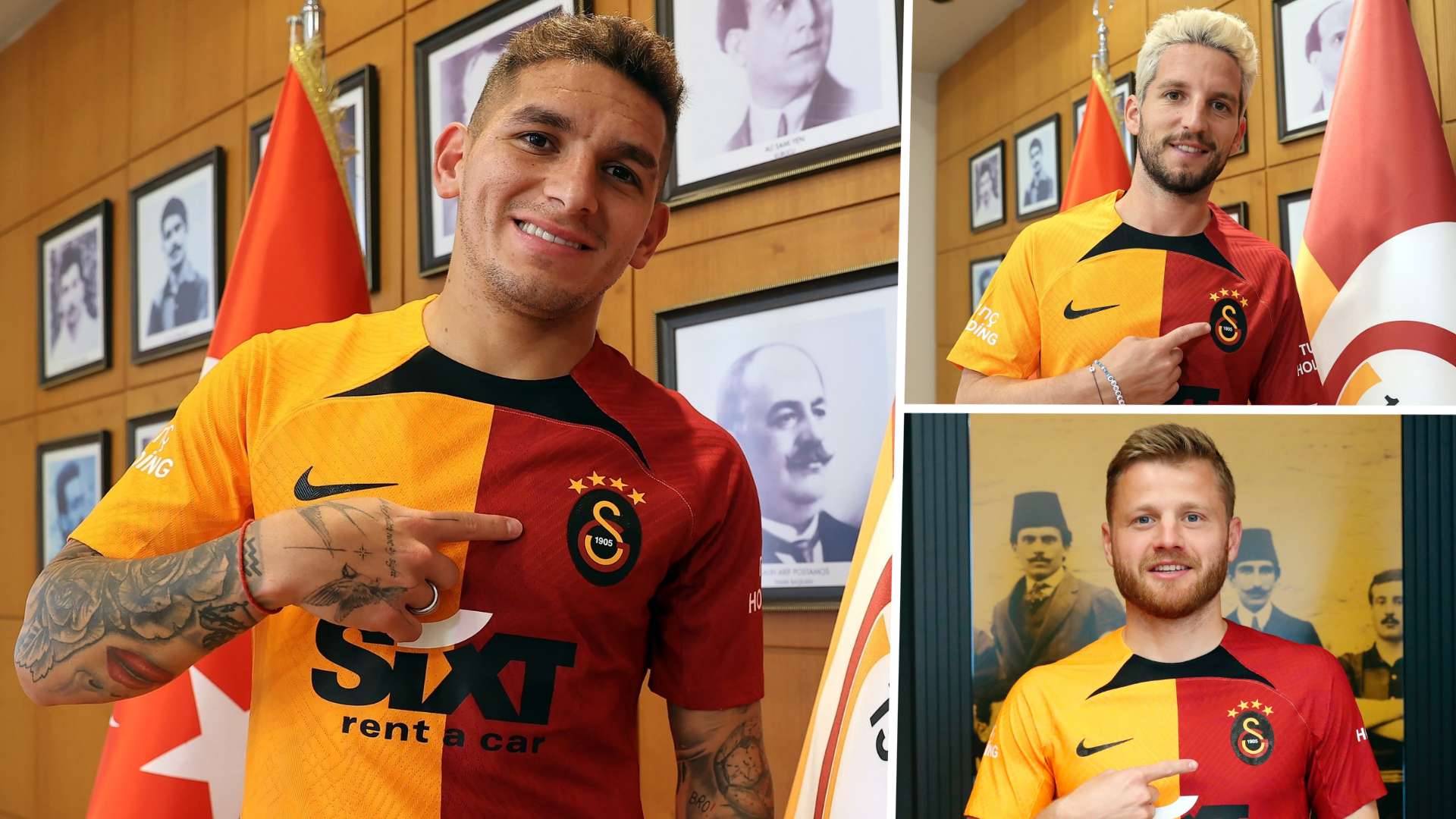 Galatasaray Mertens Torreira Midtsjo 2022 GFX