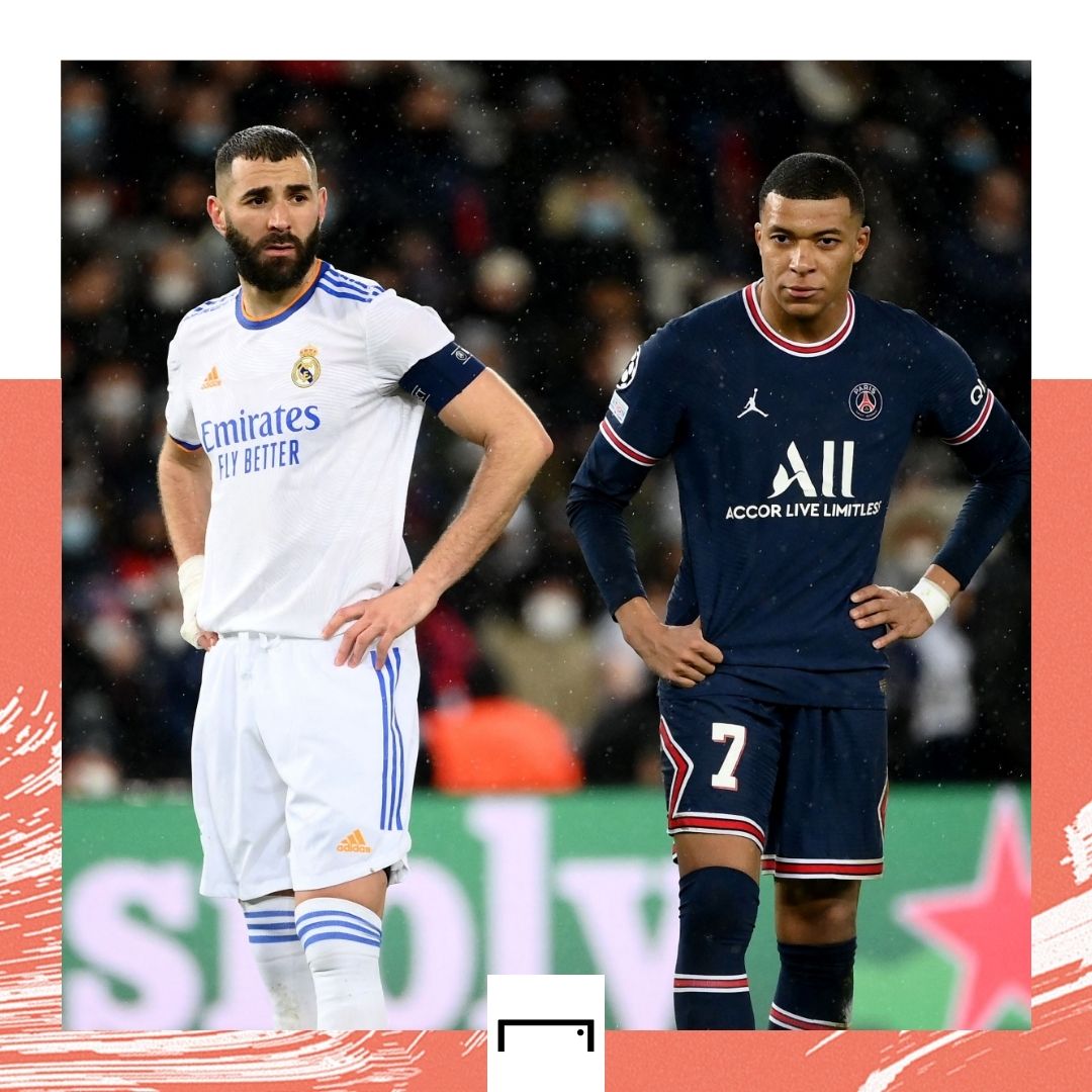 Karim Benzema Kylian Mbappe Real Madrid PSG GFX