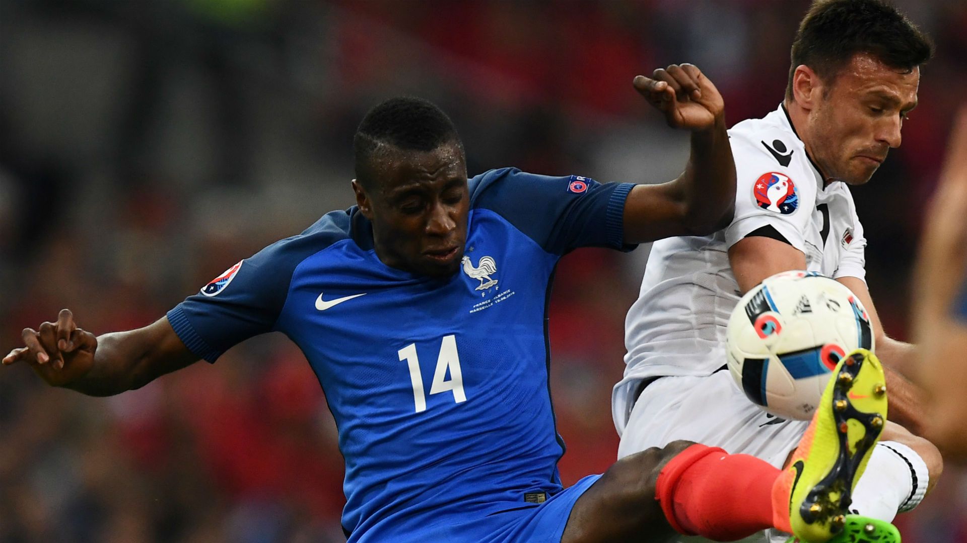 Blaise Matuidi Ledian Memushaj France Albania UEFA Euro 2016 15062016