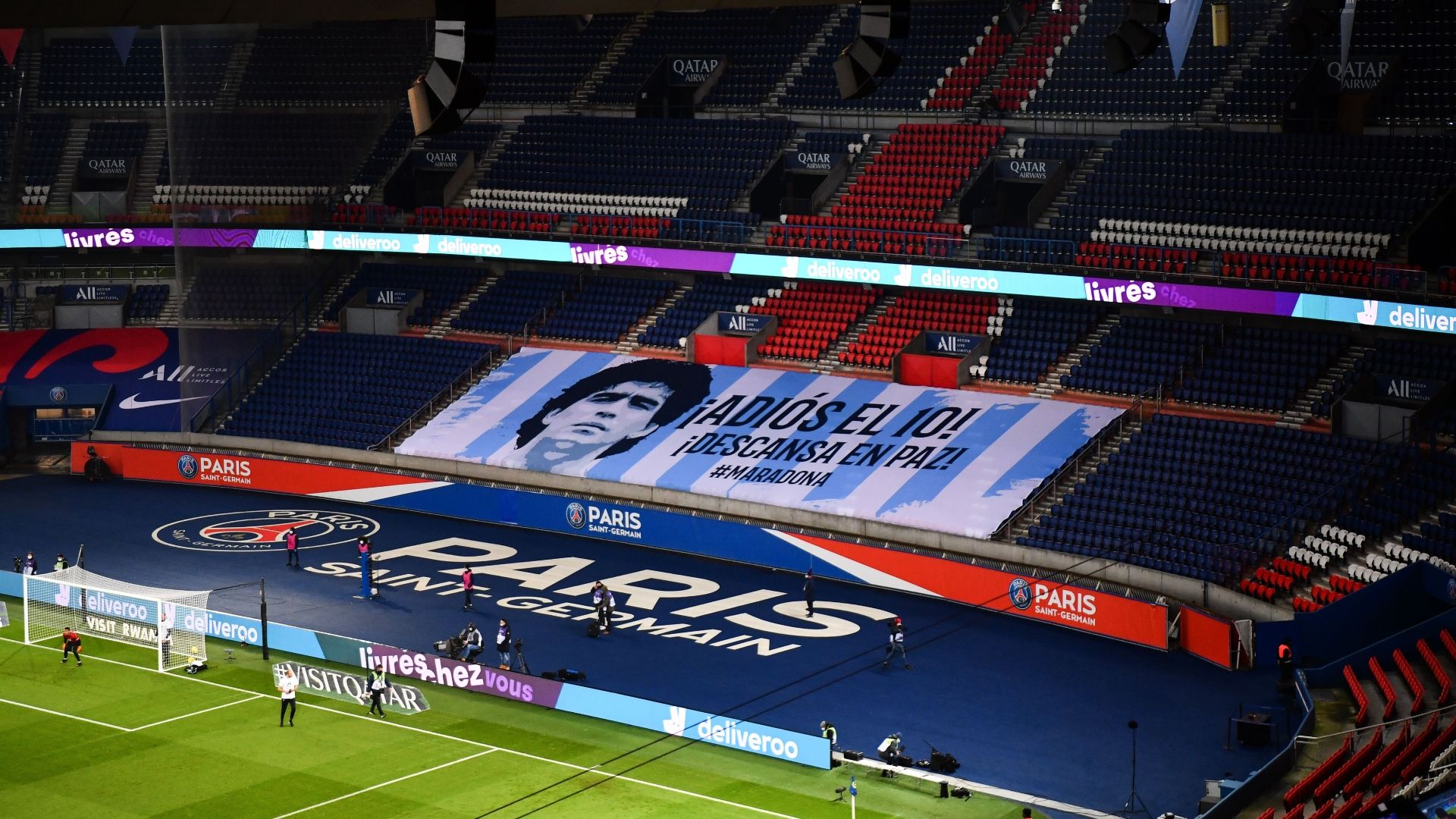 Hommage Maradona PSG Bordeaux Ligue 1 281120