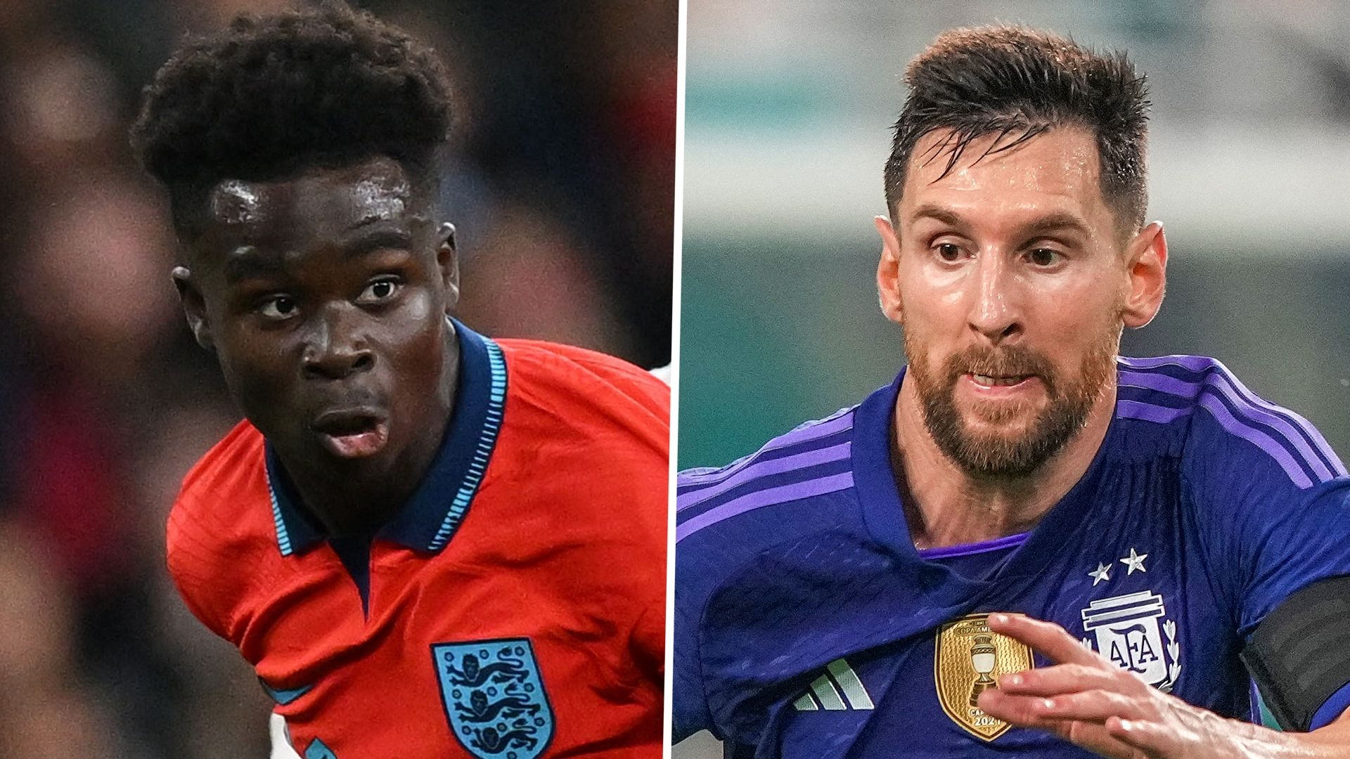 Bukayo Saka Lionel Messi