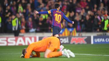 Lionel Messi David de Gea Barcelona Manchester United UCL 16042019