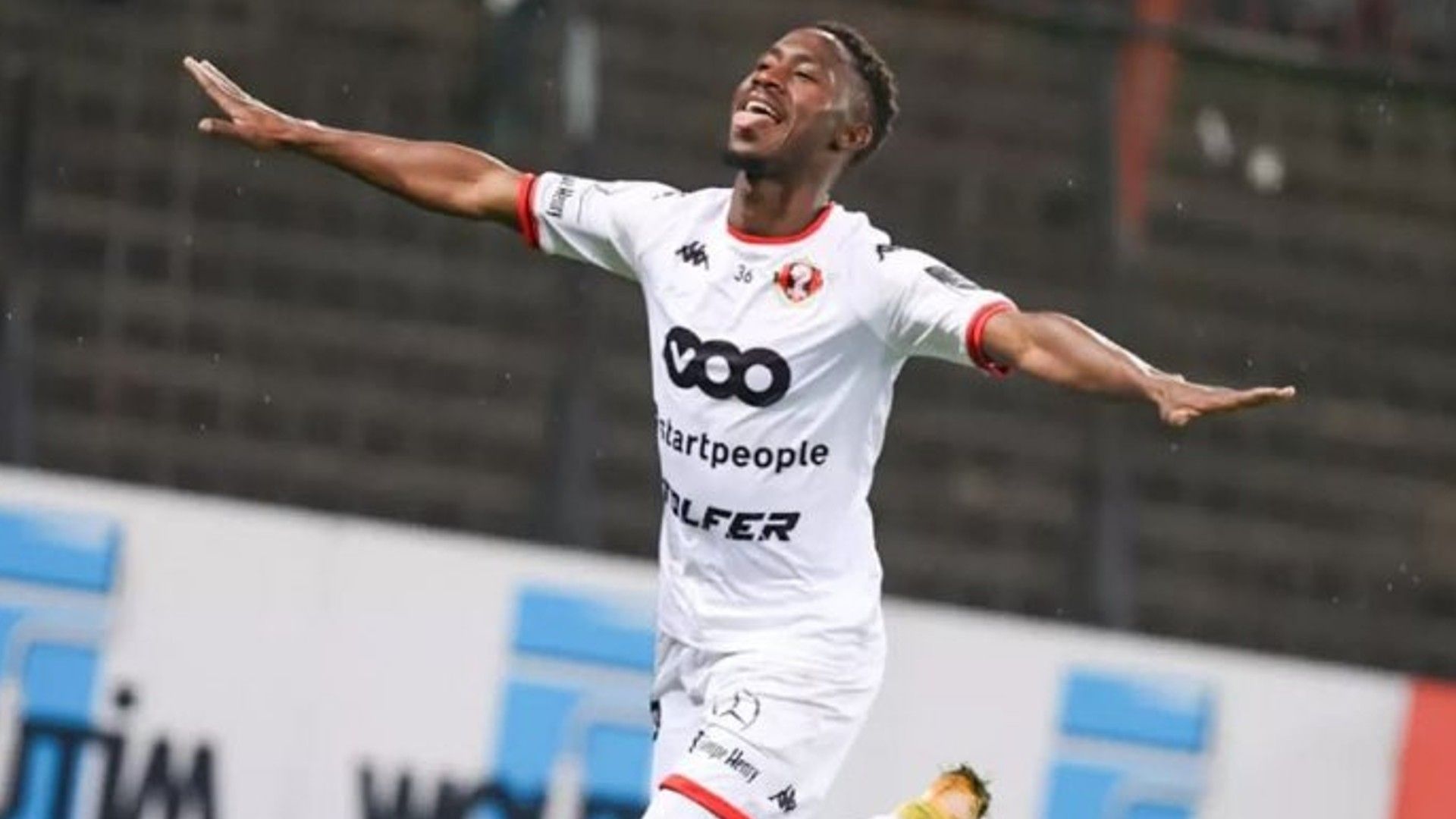 Gambia player Ablie Jallow.