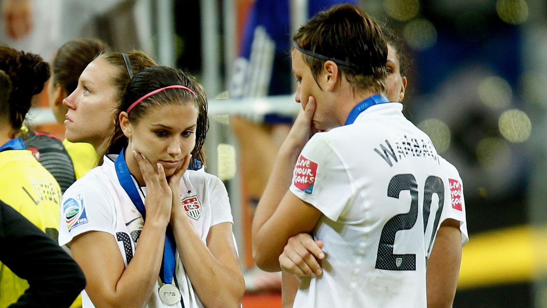 Alex Morgan Abby Wambach USA 2011