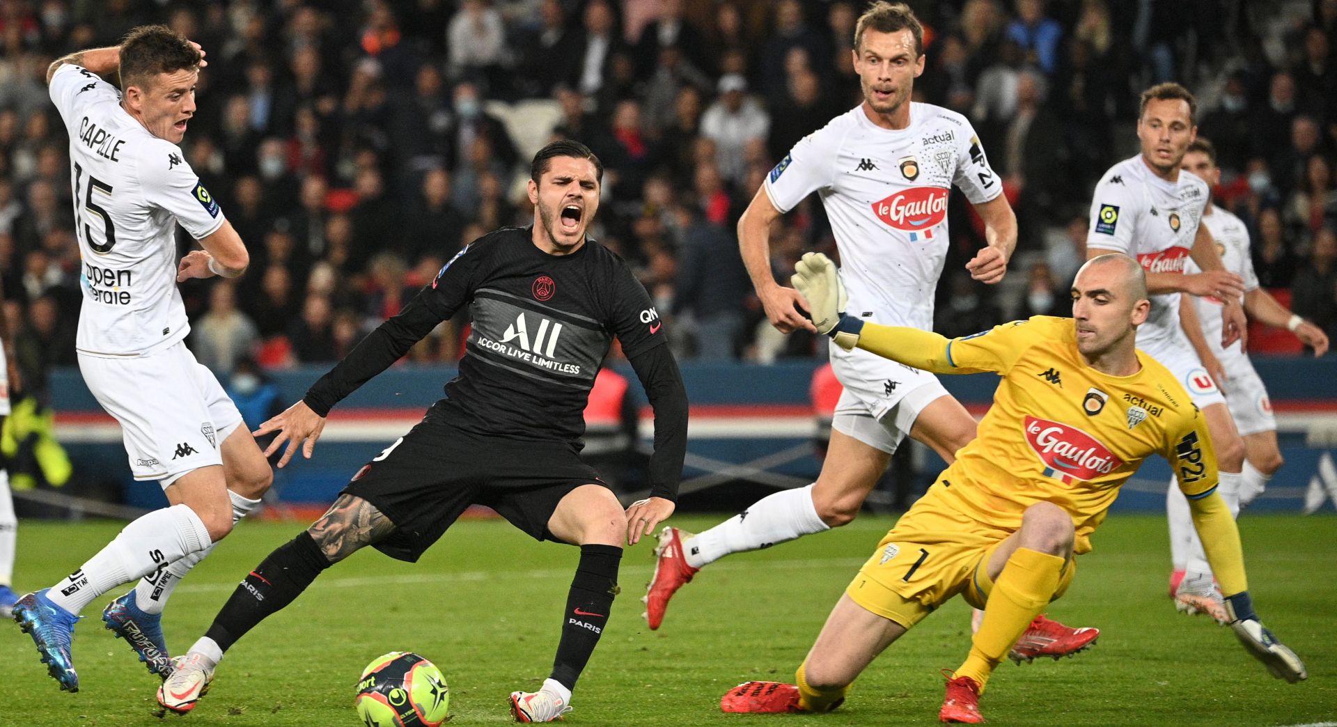 Mauro Icardi PSG Angers Ligue 1 15102021