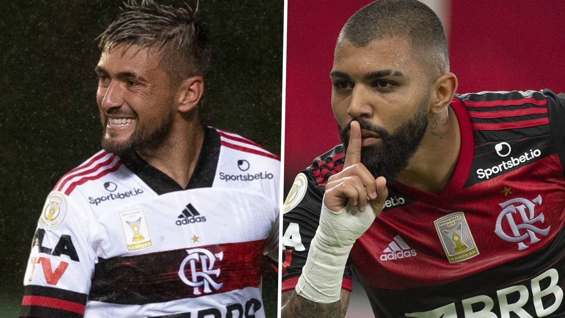 GFX Arrascaeta Gabigol Flamengo 11 09 2020