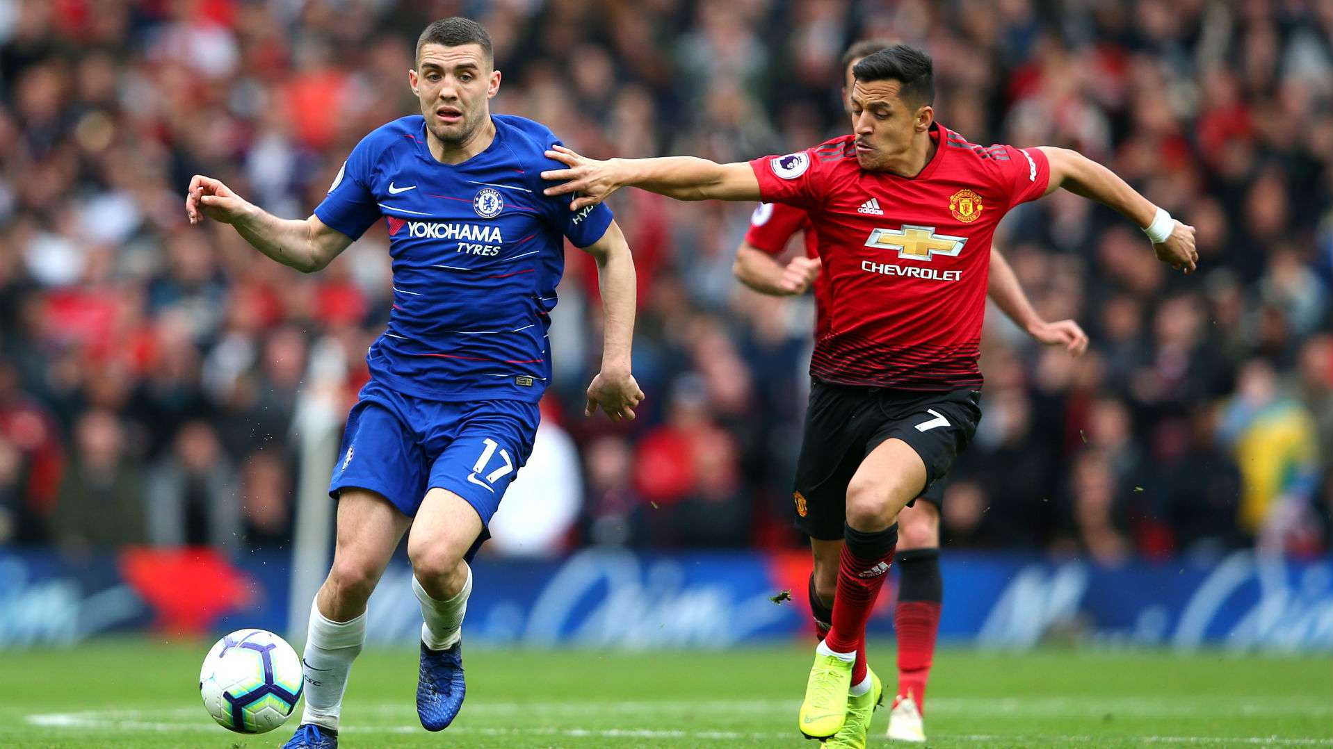 280419 ALEXIS Sánchez Marco Kovacic Manchester United Chelsea