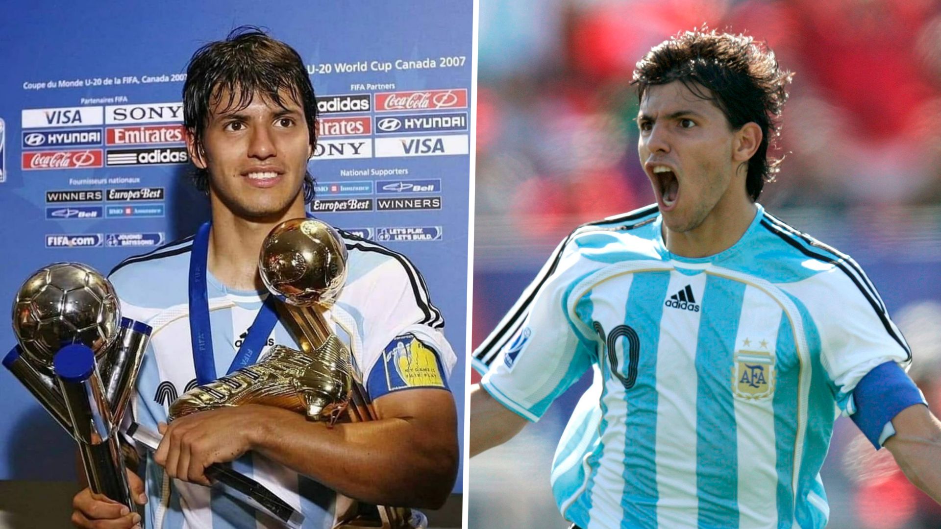 sergio aguero argentina sub 20