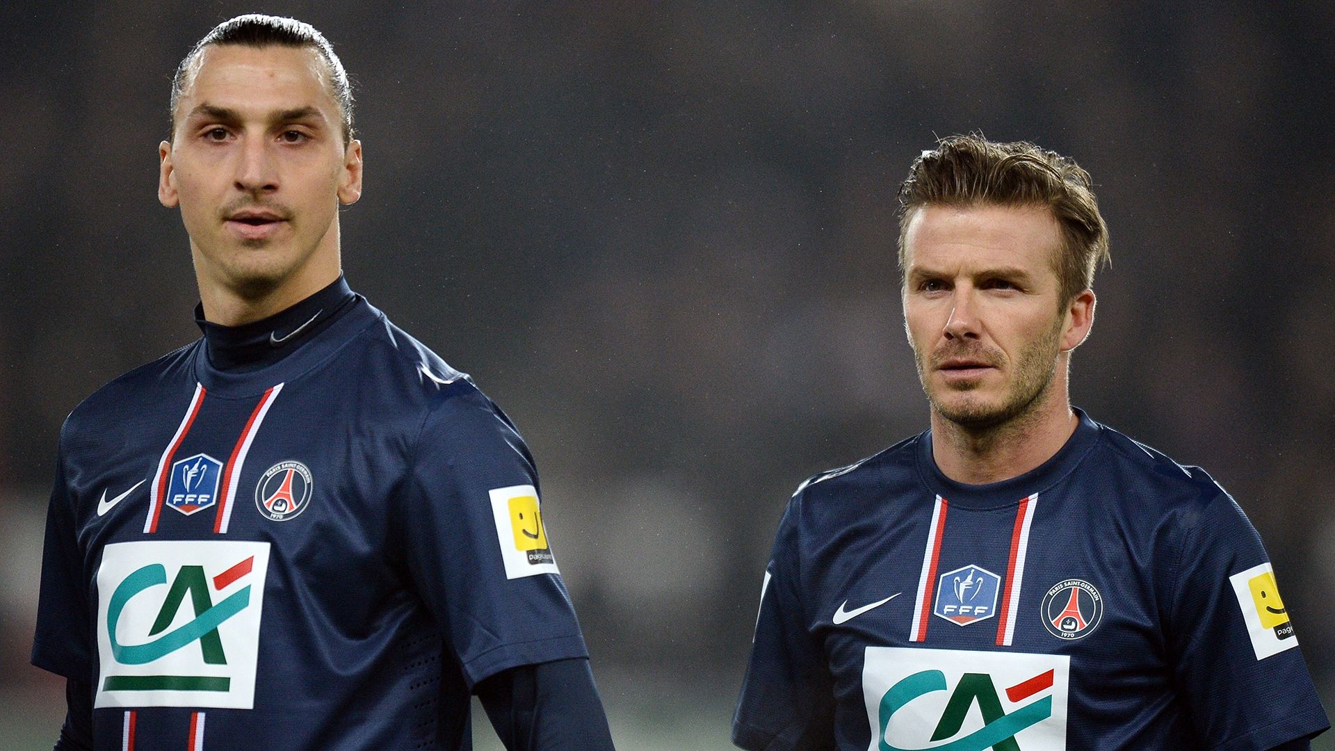 Zlatan Ibrahimovic David Beckham PSG 2013
