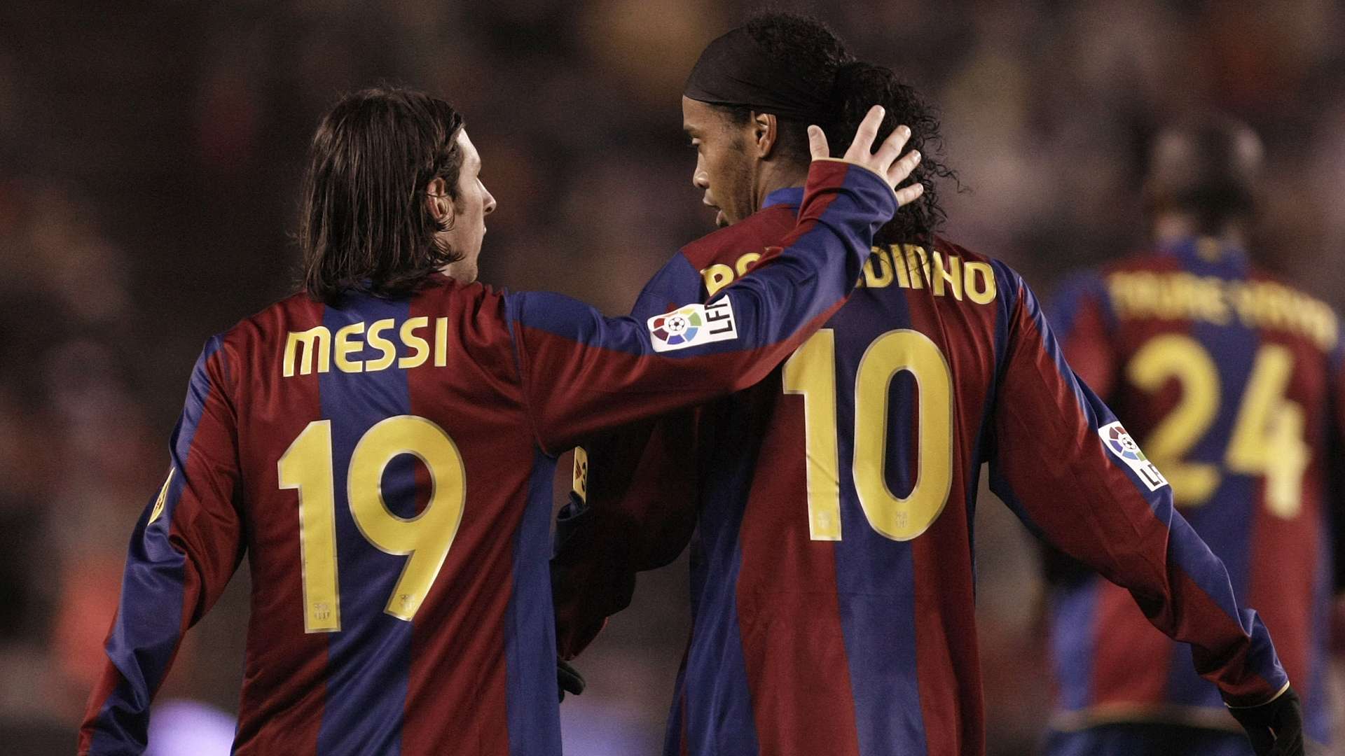 FC Barcelona Lionel Messi Ronaldinho 01112007