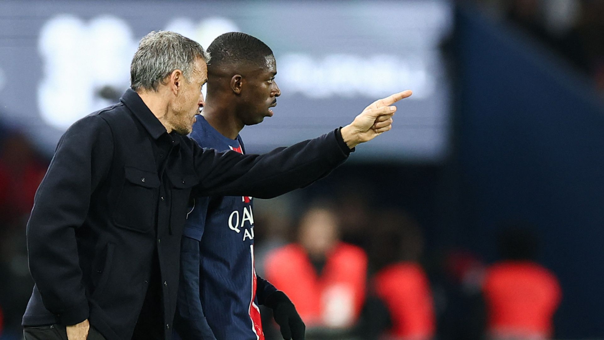 Luis Enrique und Ousmane Dembélé