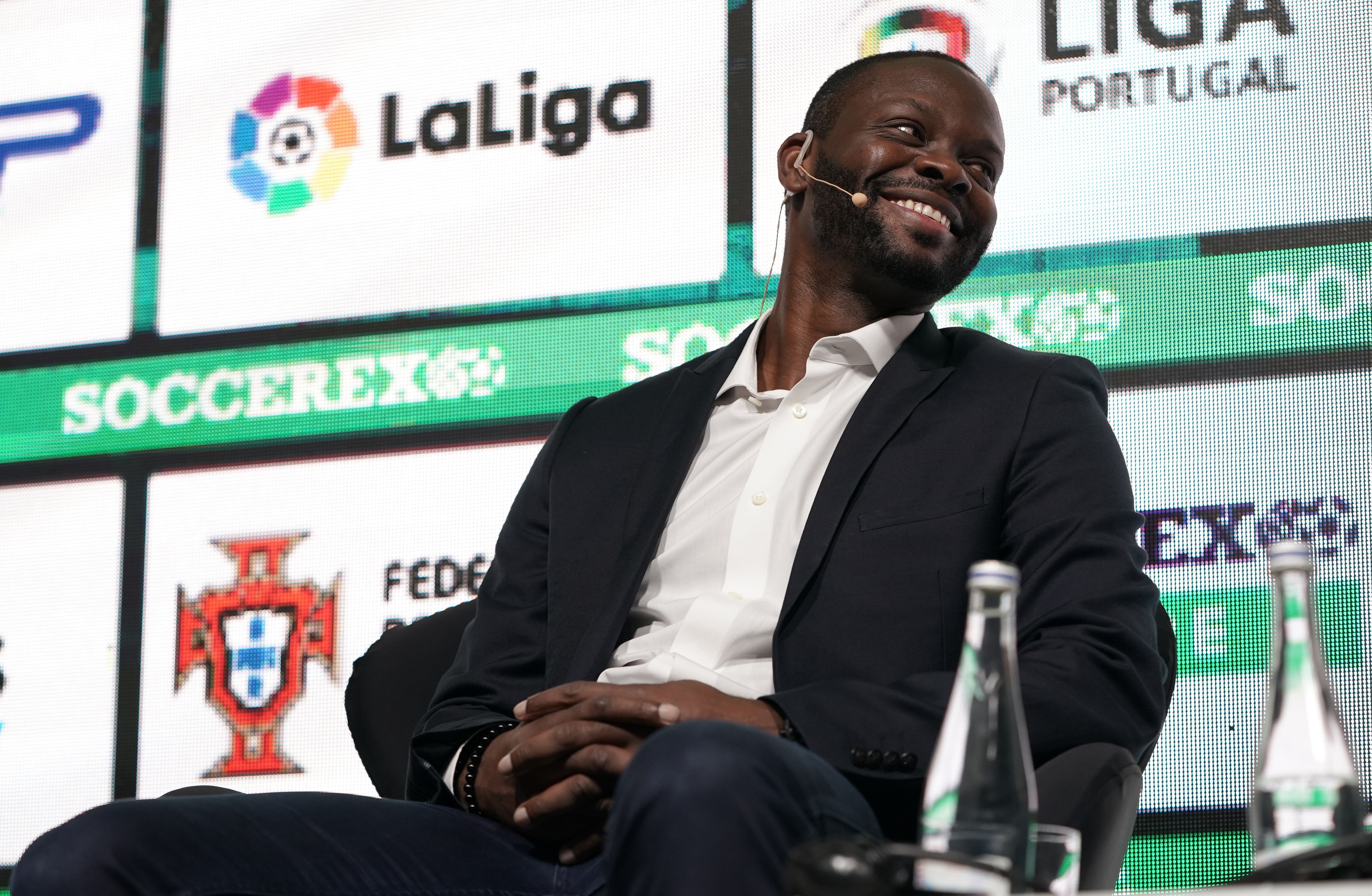 Louis Saha smiling