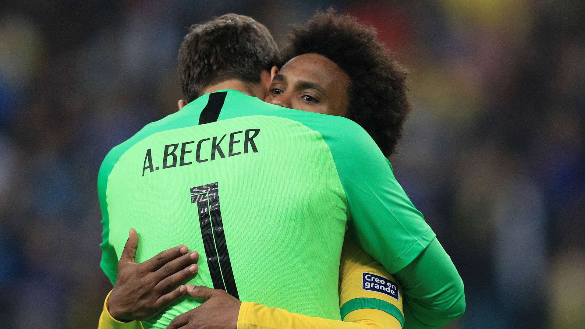 Alisson Becker Willian Brazil Copa America 2019