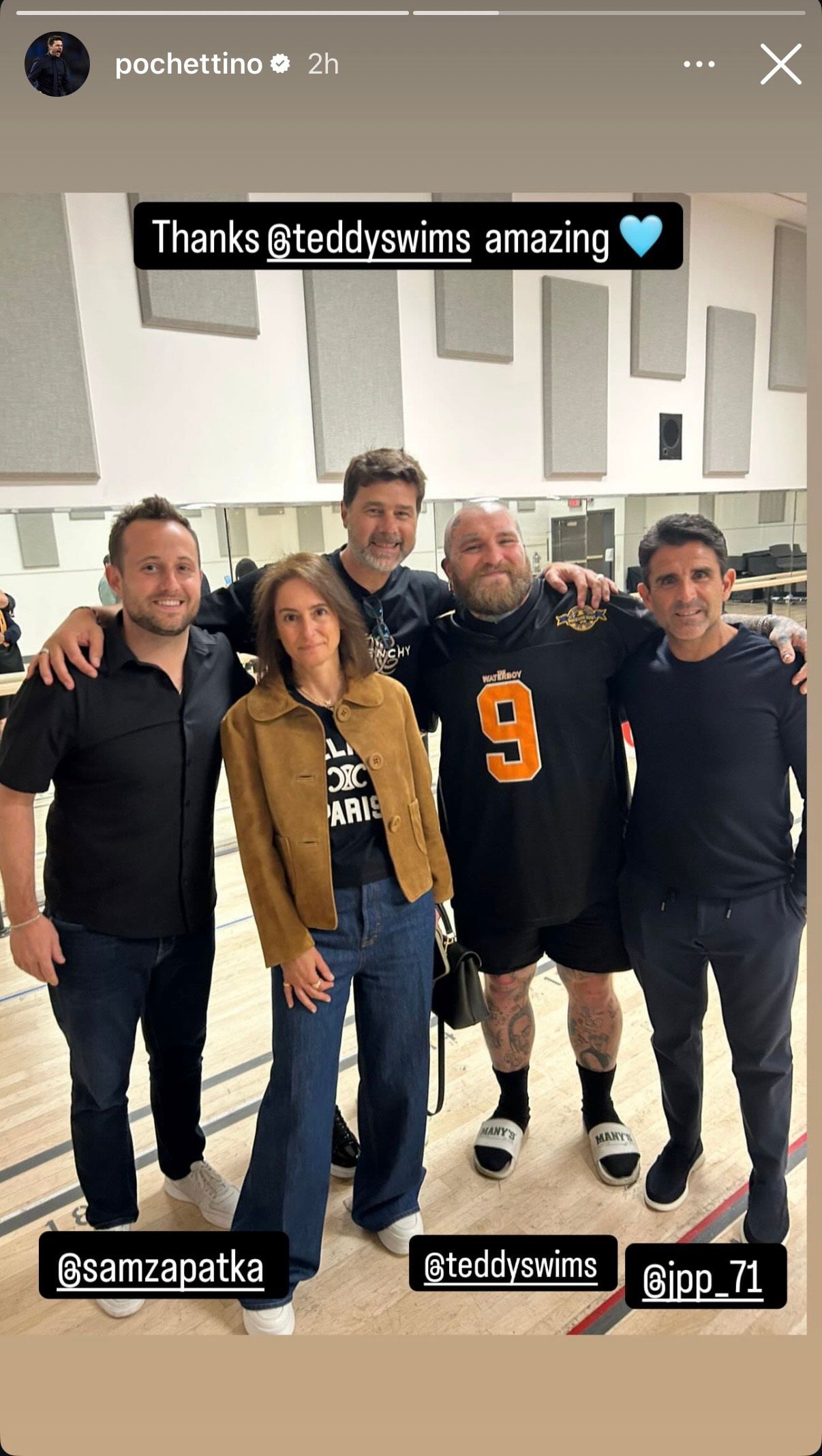 Mauricio Pochettino, Teddy Swims