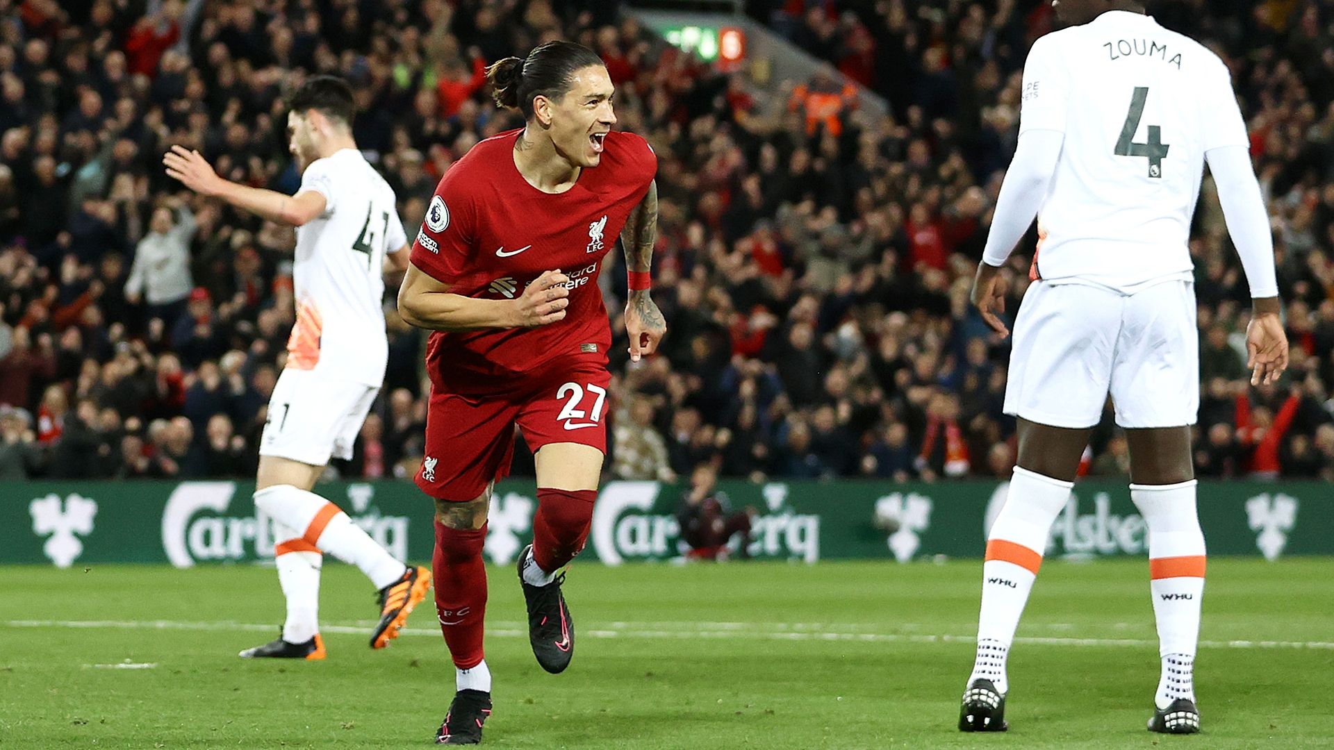 Darwin Nunez Liverpool West Ham 2022-23