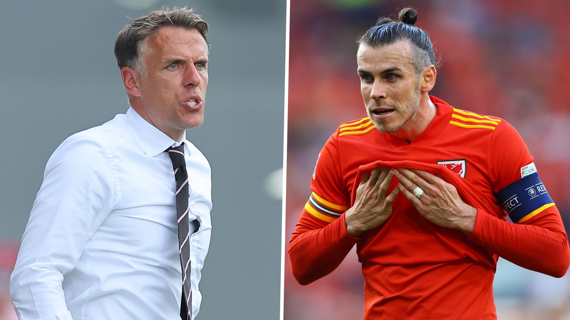 Phil Neville Gareth Bale GFX