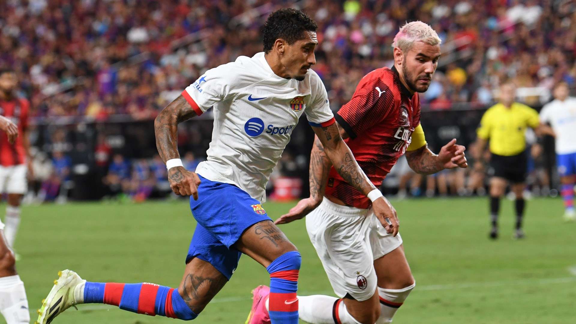 Raphinha Theo Hernandez Barcelona Milan