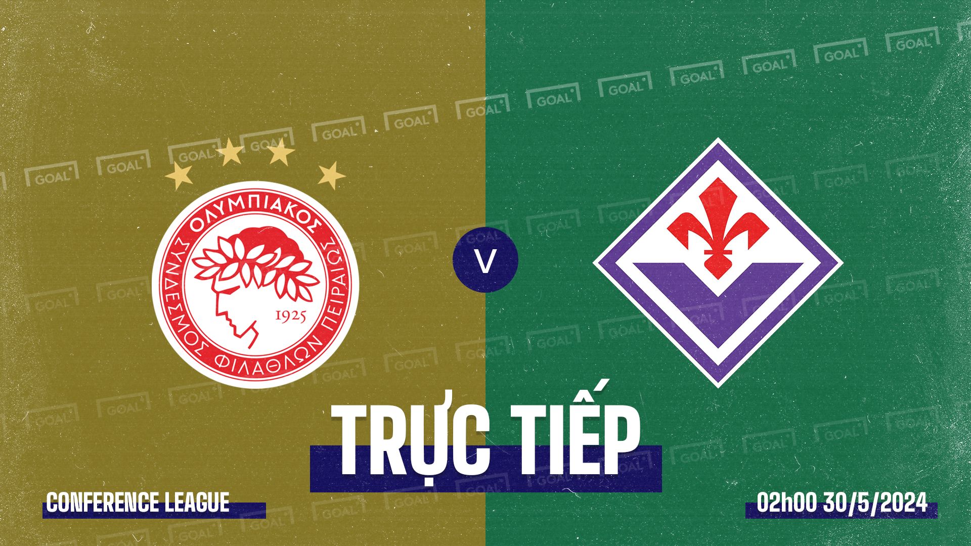 Olympiacos vs Fiorentina Conference League GFX