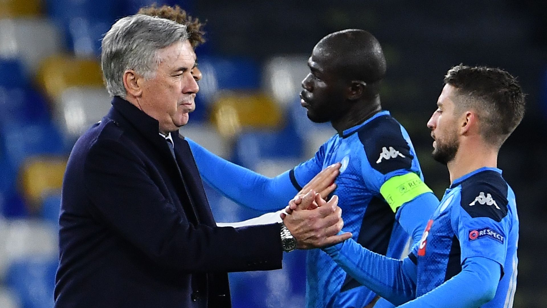 Carlo Ancelotti Dries Mertens Napoli