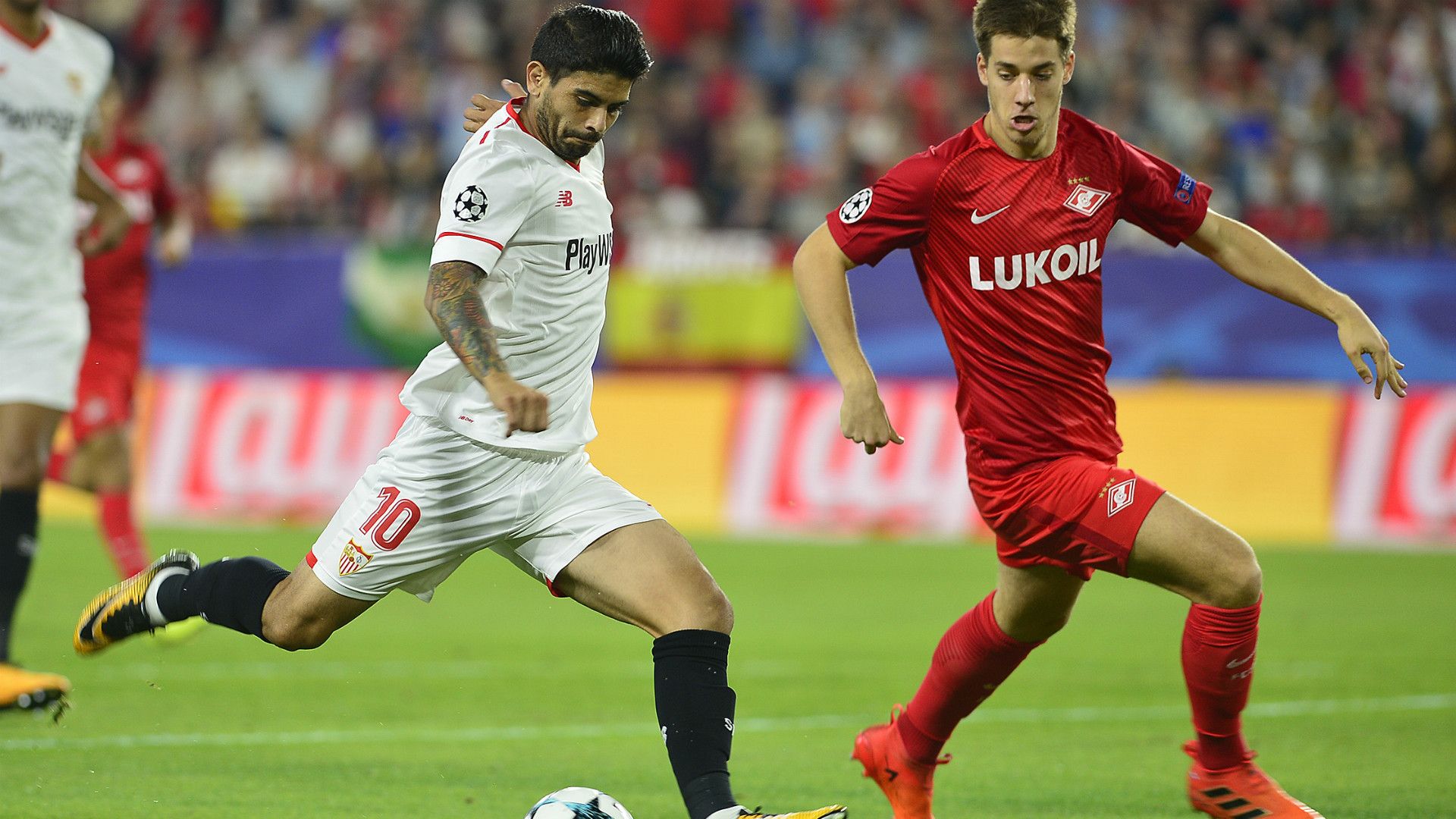 Ever Banega Sevilla Spartak Moscu Champions League