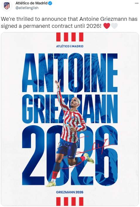 Atletico Madrid Antoine Griezmann