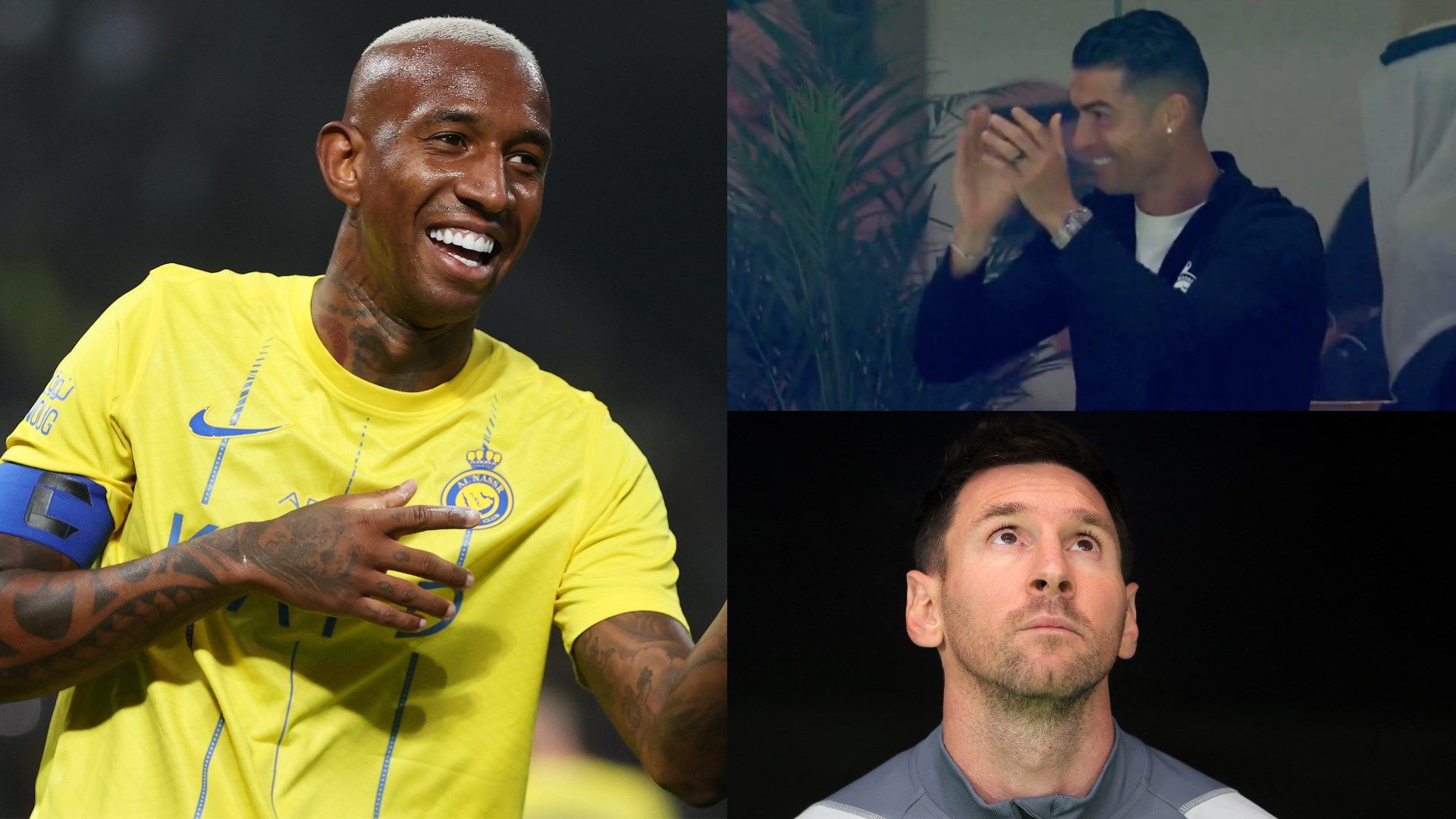 Ronaldo Messi Talisca split