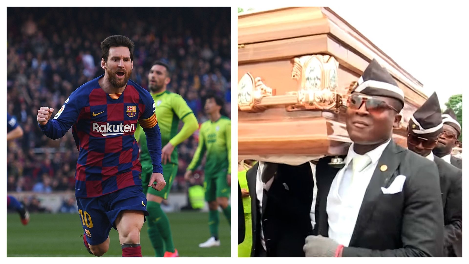 dancing pallbearers messi