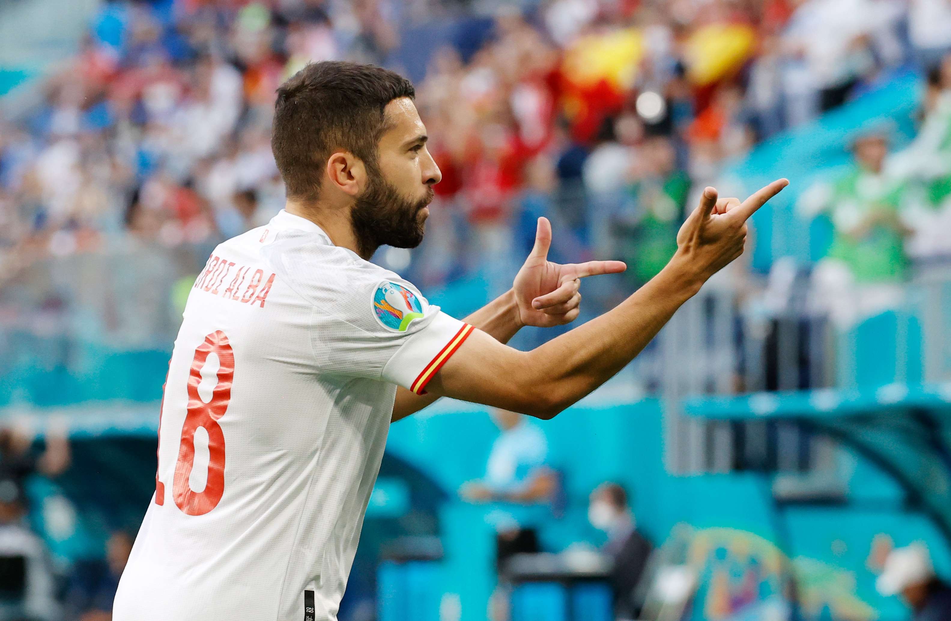Spanien Schweiz LIVE-TICKER Jordi Alba Jubel 2021 EM