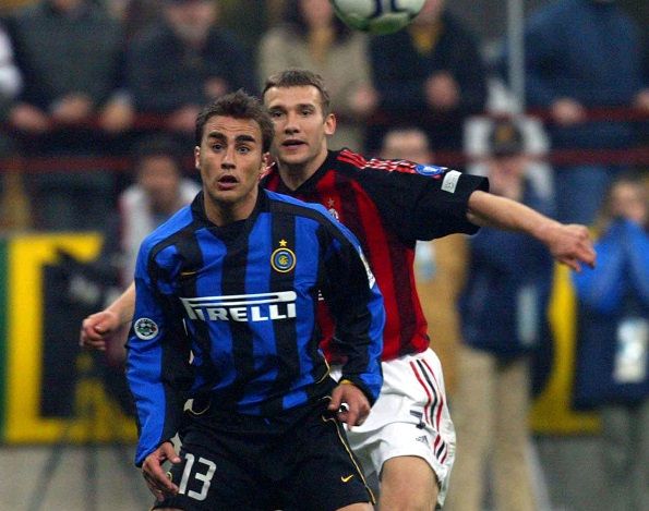 Fabio Cannavaro Inter Andriy Shevchenko Milan Serie A 2003